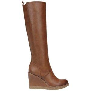 BRAND NEW Zodiac Womens Wedge boots Iggy-Wc Boots Mid Calf High Heel 3" - Brown
